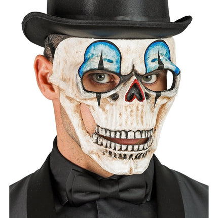 Halloween Masker Blauw Schedel van Widmann koop je bij Partywinkel