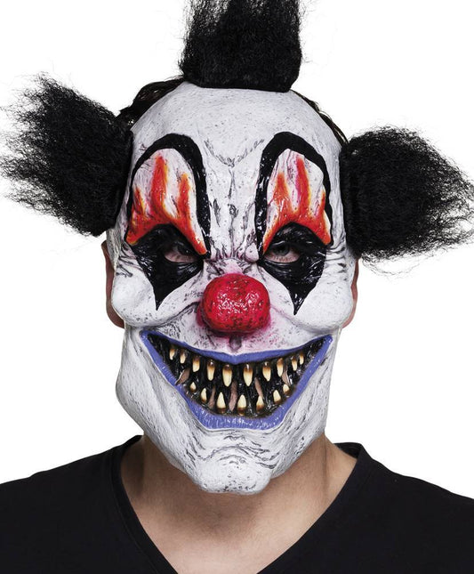 Halloween Masker Clown met Haar Deluxe - Partywinkel - 8712026975348