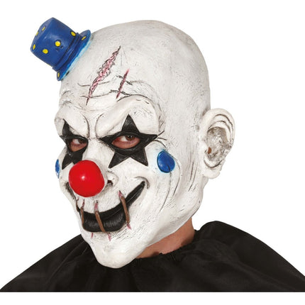 Halloween Masker Clown Met Hoed - Partywinkel - 8434077205358