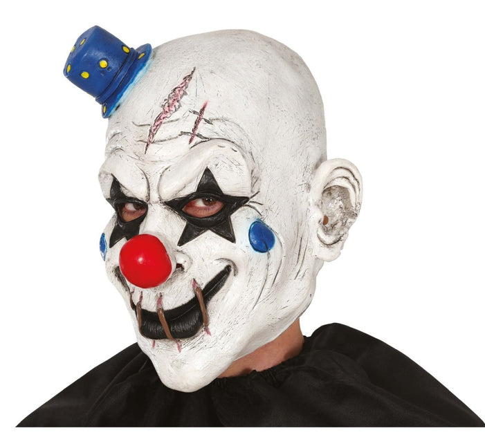 Halloween Masker Clown Met Hoed - Partywinkel - 8434077205358