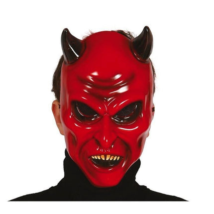 Halloween Masker Duivel Rood - Partywinkel - 8434077027882