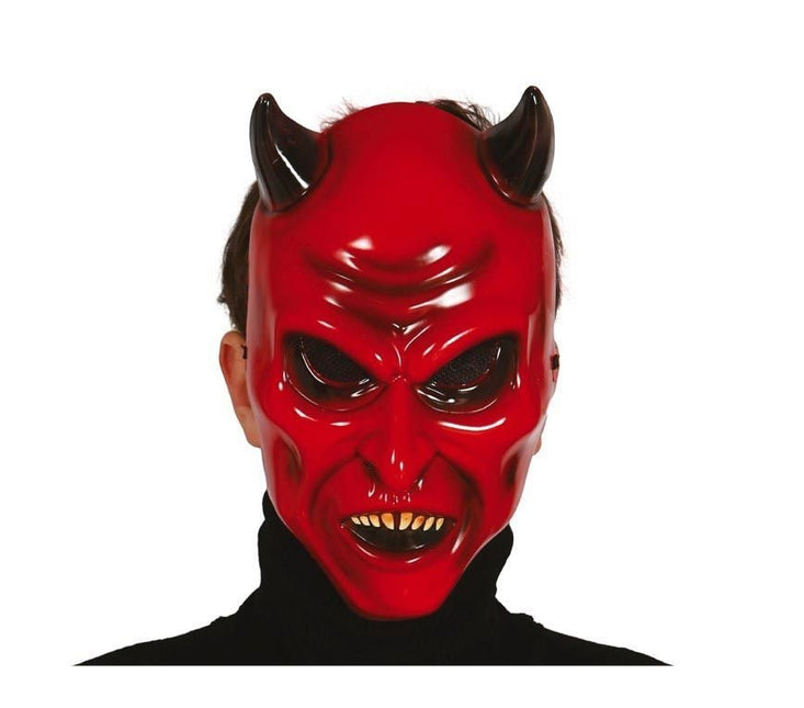 Halloween Masker Duivel Rood - Partywinkel - 8434077027882