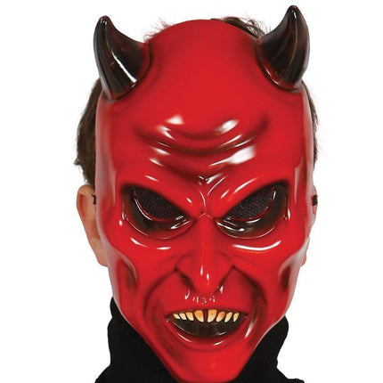 Halloween Masker Duivel Rood - Partywinkel - 8434077027882