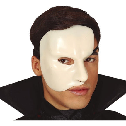 Halloween Masker Half Wit van Fiestas Guirca koop je bij Partywinkel