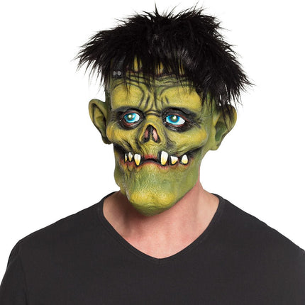 Halloween Masker Monster Groen Haar van Boland koop je bij Partywinkel