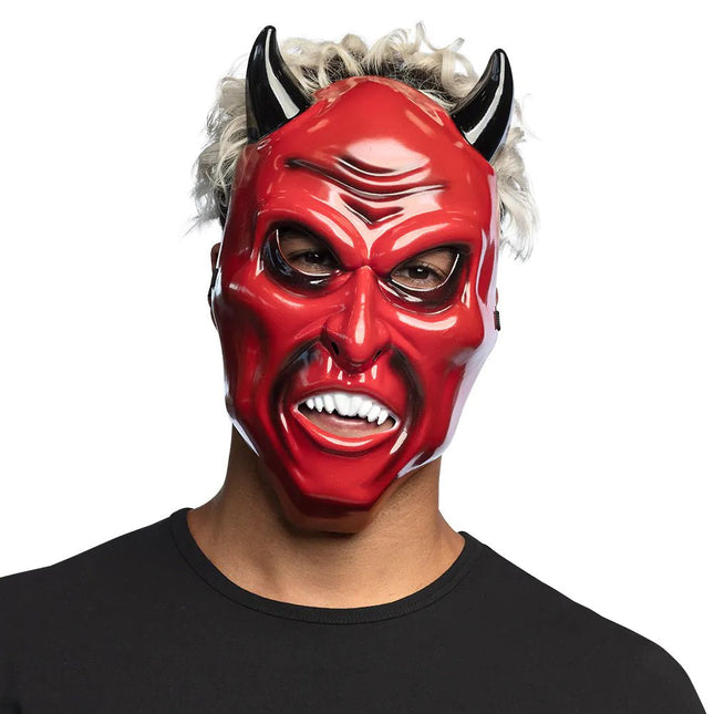 Halloween Masker Rood Duivel van Boland koop je bij Partywinkel