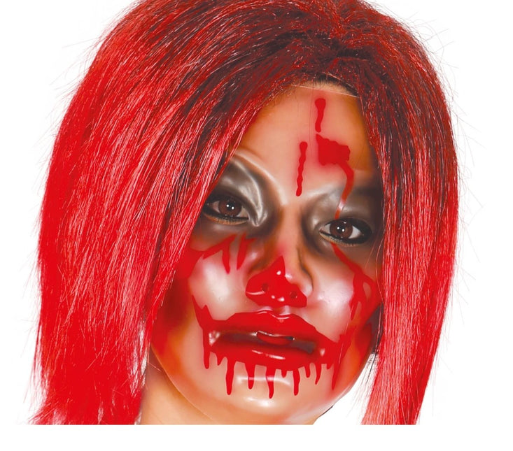 Halloween Masker Transparant Vrouw - Partywinkel - 8434077027929