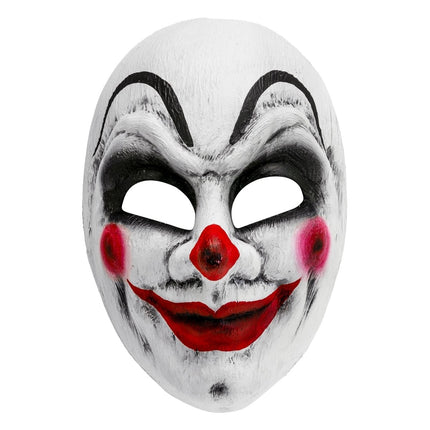 Halloween Masker Wit Rood Clown van Widmann koop je bij Partywinkel