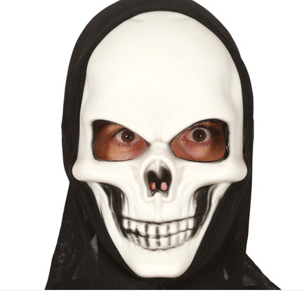 Halloween Masker Wit Schedel - Partywinkel - 8434077200537