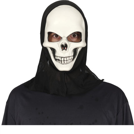 Halloween Masker Wit Schedel - Partywinkel - 8434077200537