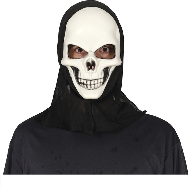 Halloween Masker Wit Schedel - Partywinkel - 8434077200537