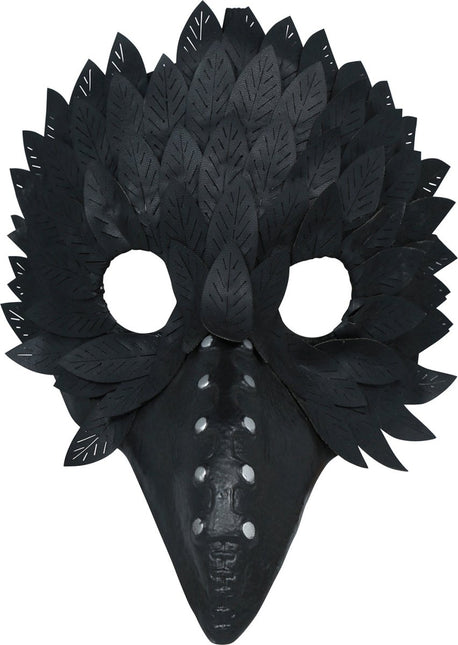 Halloween Masker Zwart Vogel Veren van Fiestas Guirca koop je bij Partywinkel