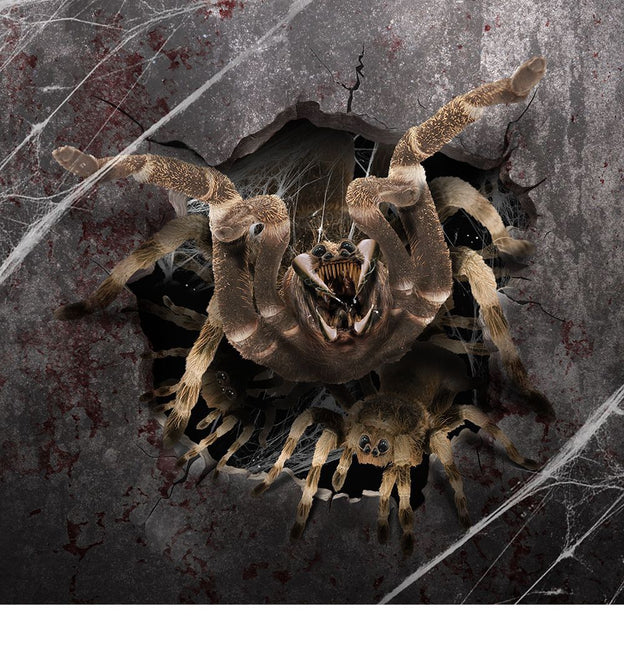 Halloween Muursticker Spinn 16cm - Partywinkel - 8434077268940