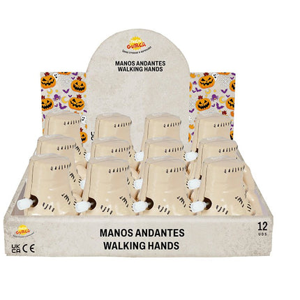 Halloween Nep Hand 8cm 12st van Fiestas Guirca koop je bij Partywinkel