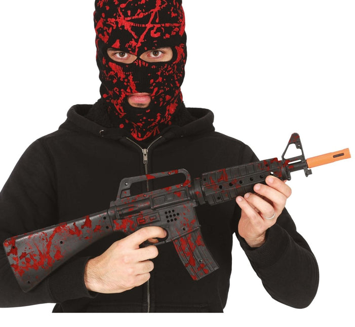 Halloween Nep Pistool Bloederig 59cm - Partywinkel - 8434077165102