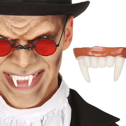 Halloween Nep Tanden Wit Vampier - Partywinkel - 8434077209066