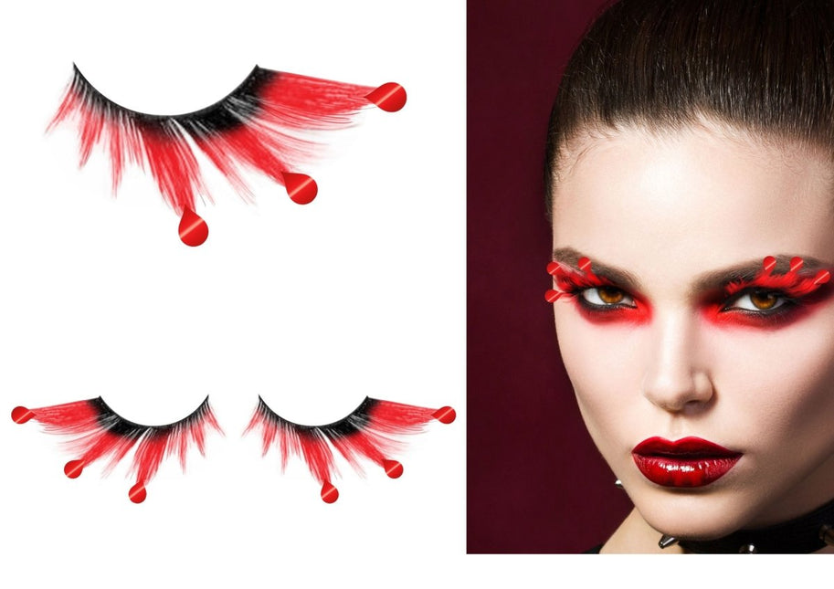Halloween Nep Wimpers Bloeddruppels - Partywinkel - 8434077150894