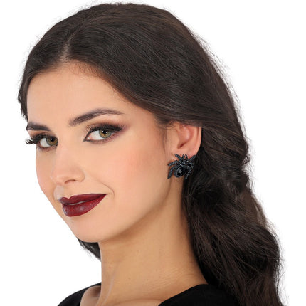 Halloween Oorbellen Spinnen 2,5cm van Fiestas Guirca koop je bij Partywinkel