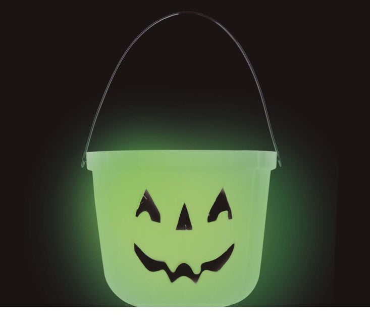 Halloween Pompoen Emmer Glow In The Dark van Fiestas Guirca koop je bij Partywinkel