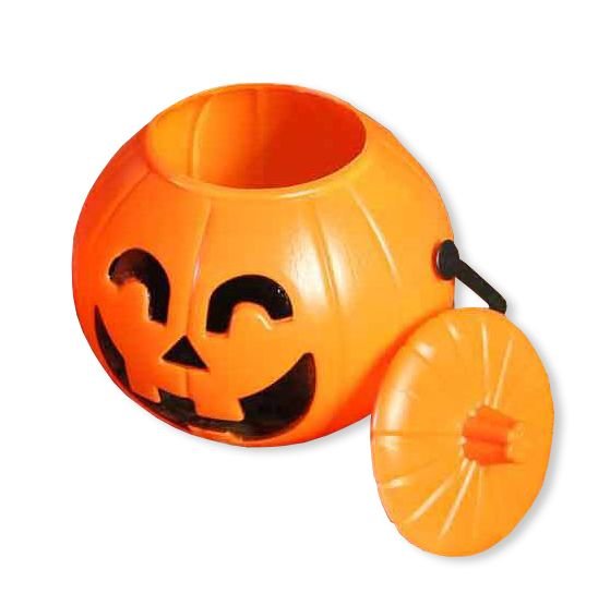 Halloween Pompoen met Deksel 17cm van Fiestas Guirca koop je bij Partywinkel