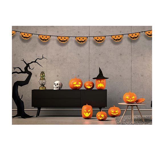 Halloween Pompoen Vlaggenlijn van Fiestas Guirca koop je bij Partywinkel