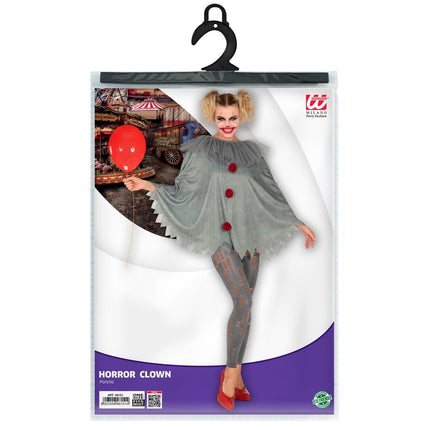 Halloween Poncho Clown van Widmann koop je bij Partywinkel