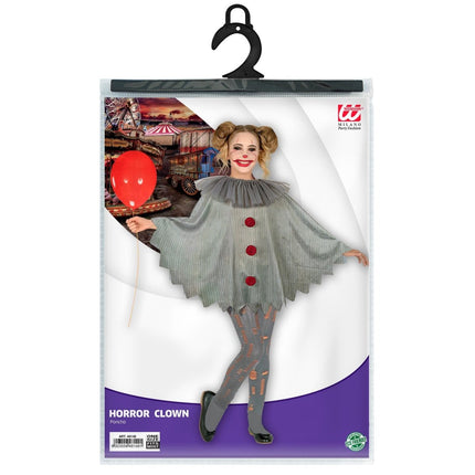Halloween Poncho Kind Clown van Widmann koop je bij Partywinkel