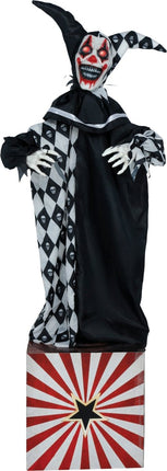 Halloween Pop Clown Met Licht, Geluid En Beweging 1,7m van Fiestas Guirca koop je bij Partywinkel