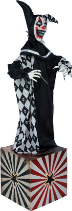 Halloween Pop Clown Met Licht, Geluid En Beweging 1,7m van Fiestas Guirca koop je bij Partywinkel