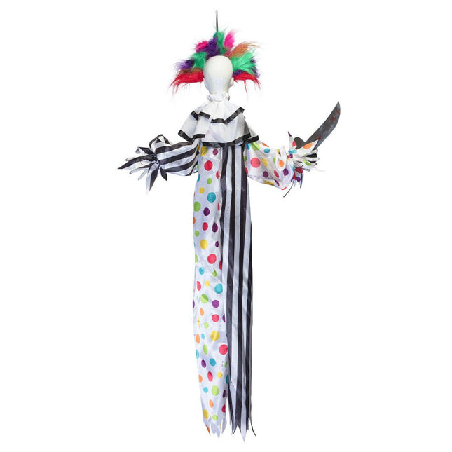 Halloween Pop Gekleurd Clown 1,20m van Boland koop je bij Partywinkel