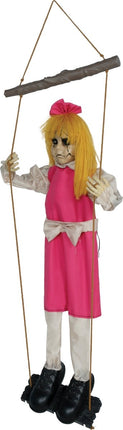 Halloween Pop Hangend Meisje Met Licht, Geluid En Beweging 105cm van Fiestas Guirca koop je bij Partywinkel