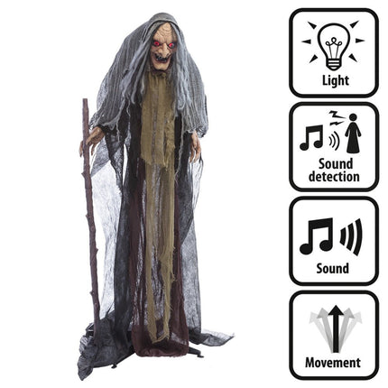 Halloween Pop Heks 1,6m van Boland koop je bij Partywinkel