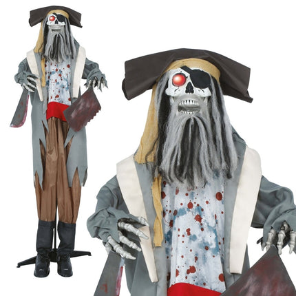 Halloween Pop Piraat Met Licht, Geluid En Beweging 1,8m van Fiestas Guirca koop je bij Partywinkel
