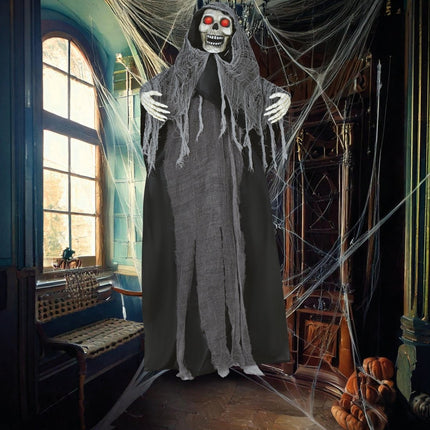 Halloween Pop Skelet Met Licht, Geluid En Beweging 1,7m van Fiestas Guirca koop je bij Partywinkel