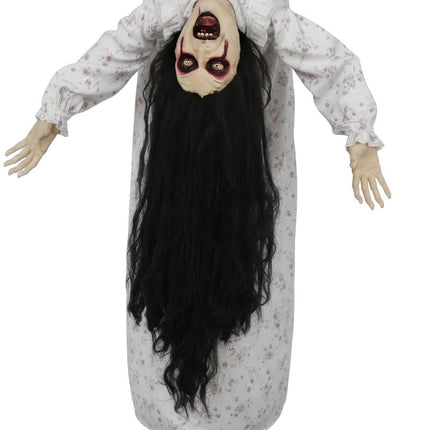 Halloween Pop Staande Vrouw Met Licht, Geluid En Beweging 1,35m van Fiestas Guirca koop je bij Partywinkel
