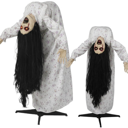 Halloween Pop Staande Vrouw Met Licht, Geluid En Beweging 1,35m van Fiestas Guirca koop je bij Partywinkel