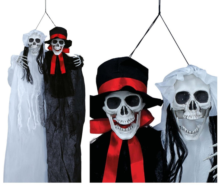 Halloween Poppen Bruid En Bruidegom 90cm van Fiestas Guirca koop je bij Partywinkel