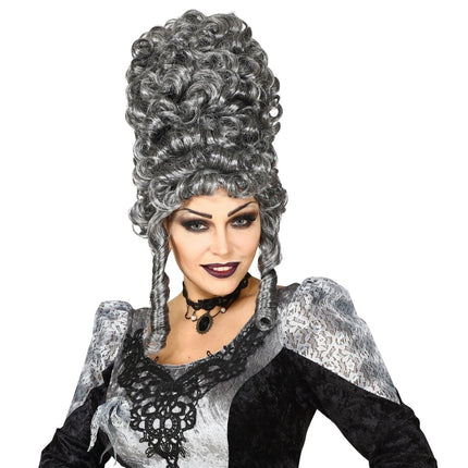 Halloween Pruik Grijs Gothic van Widmann koop je bij Partywinkel