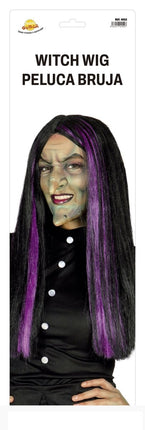 Halloween Pruik Heks Zwart van Fiestas Guirca koop je bij Partywinkel