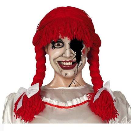 Halloween Pruik Pop Rood van Fiestas Guirca koop je bij Partywinkel