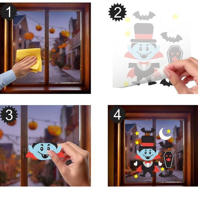 Halloween Raamsticker 25cm - Partywinkel - 8434077269060