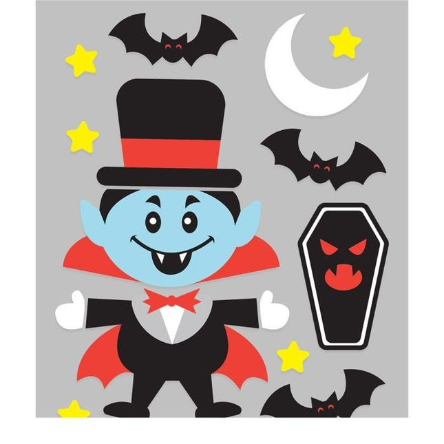 Halloween Raamsticker 25cm - Partywinkel - 8434077269060