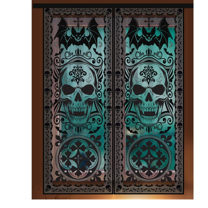 Halloween Raamsticker Gotisch 2,13m - Partywinkel - 8434077268643