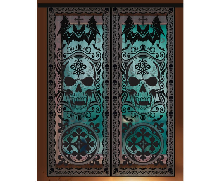 Halloween Raamsticker Gotisch 2,13m - Partywinkel - 8434077268643