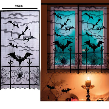 Halloween Raamsticker Heks 2,13m - Partywinkel - 8434077268636