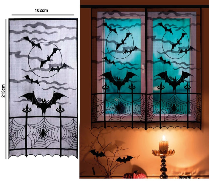 Halloween Raamsticker Heks 2,13m - Partywinkel - 8434077268636