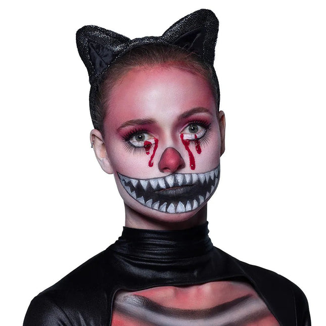 Halloween Schminkset Kat 5 delig van Boland koop je bij Partywinkel