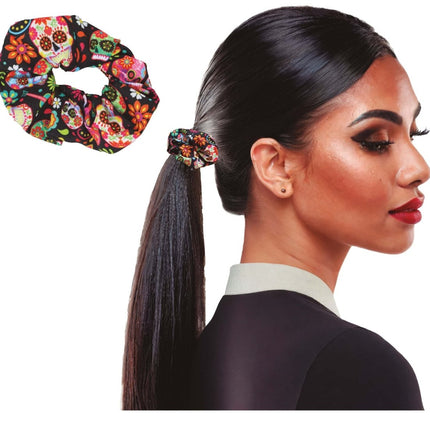 Halloween Scrunchie Catrina - Partywinkel - 8434077190982