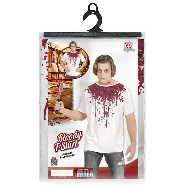 Halloween Shirt Heren Bloederig van Widmann koop je bij Partywinkel