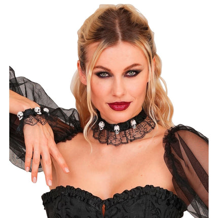 Halloween Sieraden Set Choker En Armband van Widmann koop je bij Partywinkel